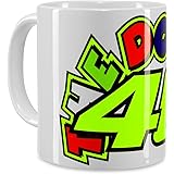 Valentino Rossi Tazza 46,Unisex,One Size,Bianco