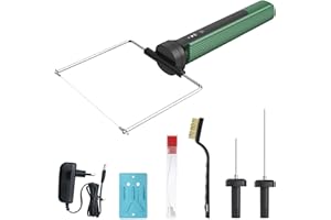 HYPEJET 3-en-1 Eléctrico Cortador de Espuma, 100-240V/15W Máquina de Corte de Poliestireno para Espuma de Polietileno, EPP, KT, PVE, Verde
