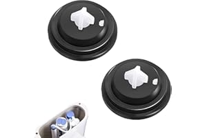 SSHUIKKAI 2 Stück Füllventil Für Spülkasten, Spülkasten Dichtungen, Hutmembran Spülkasten, Schwimmer Toilettenspülkasten, für Spülkästen(Schwarz)