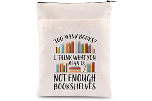 PLITI Bücherwurm-Buchhüllen Buchliebhaber Büchertasche Bücherclub Geschenk Literarisches Buch Thema Buchschutz Buchschutz Buchgeschenk (genug Bücherregale BSU)