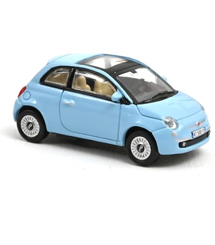 Modèle Réduit FIAT NUOVA 500 2007 Argenté 1:43 – Collectionnez Cette Miniature New Ray !