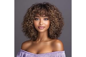 FASHION IDOL Bob Curly pelucas de cabello humano con flequillo Jerry Curl Bob pelucas de cabello humano brasileño virgen de cabello humano sin encaje pelucas delanteras para las mujeres
