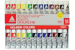 Holbein Acryla Gouache Study Set Of 12 10Ml