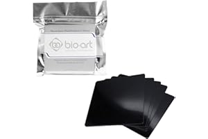 JMU Dental Soft Splint, 5 Sheets 3 mm Dental Lab Splint Thermoforming Material for Vacuum Forming Machine 5'' x 5'' (Square, Black)