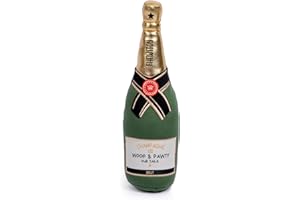 CHEWFFON Dog Toy, Squeaky Dog Toys for Boredom, Plush Pet Chew Toy for All Breeds Dogs, Champagne Shape Interactive Puppy Toys for Birthday Stimulating Gifts