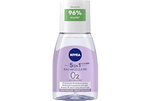 NIVEA Lugnande micellärt vatten - Vattentät effektivitet - ansikte, ögon, läppar - rengör och tar bort smink - fräsch, återfuktad och lugnande hud - miceller och aminosyra - känslig hud - 100 ml
