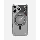 Aulumu Apple iPhone 17 Pro Max İle Uyumlu MagSafe Buzlu Kılıf A17 Frosted Hafif Karanlıkta (beyaz)