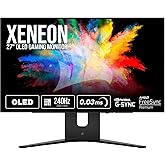 Corsair XENEON 27QHD240 27-Inch OLED Gaming Monitor - 2560 x 1440, 240Hz, 1ms, FreeSync Premium, HDR10, DisplayPort, HDMI, US