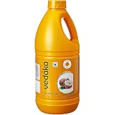Amazon Brand - Vedaka Pure Coconut Oil | 1 L | Ideal for Cooking, Skincare, and Haircare | Contains Antioxidants