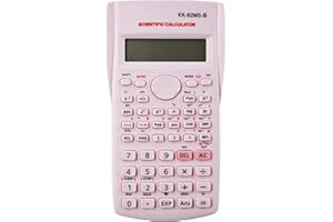 DAKEXIONG KK-82MS-D Calculadora Científica Portátil,Calculadora Funcional Científica de Ingeniería,con 240 Funciones y Pantalla de Dos líneas,para Estudiantes,Maestros,Oficina de Negocios,Casa (Rosa)