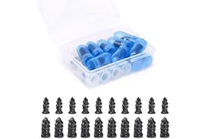 JINYJIA Clous en Caoutchouc, 20pcs Clous Pneus Voiture, Clous en Caoutchouc pour Réparation de Pneus, Outil de Réparation Rapide, Convient aux Voitures, Vélo, Motos, Camions(10 S + 10 L)