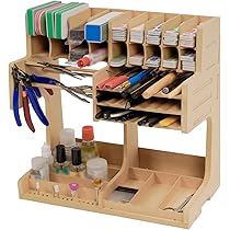 Bucasso 模型用棚 Bucasso Wooden Model Kit Organizer Rack with MDF Material