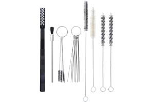 FAFEICY Kit Pulizia Aerografo, Strumenti di Pulizia per Carburatore, con Spazzole e Ago di Precisione, Set di Mano Parti Dell'Aerografo Portatili