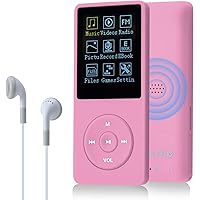 COVVY 8GB(Support bis zu 64GB SD Speicherkarte) Tragbare MP3 Musik Player 70 Stunden Musik Playback Lossless Sound Hi-Fi…