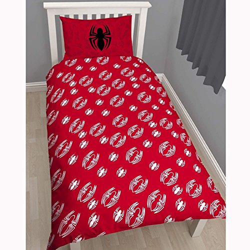 Character World Single Disney Spiderman Ultimate Reflex Panel Duvet Set, Multi-Colour