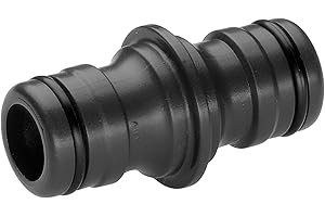 Connecteur grand débit de Gardena : raccord ou extension de tuyau, pour un débit d'eau élevé, entrée et sortie 3/4 Pouce (2831-20)