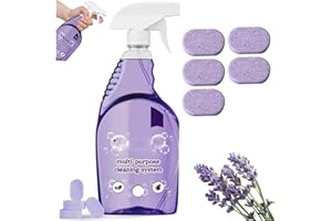 GODEMMIO Drclean Spray nettoyant pour four, nettoyant multi-surfaces avec tablettes de nettoyage concentrées (1 bouteille + 5 pièces)