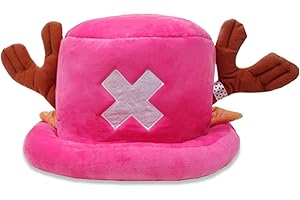 BJPERFMS Cappello Chopper One Piece Cosplay, Anime One Piece Cappello, Cappello di Peluche per Ragazze, Signore, Bomboniere