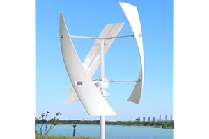 JAMCHE Generatore Eolico Ad Asse Verticale Generatore Eolico Kit Completo 3kw/8kw Turbina Eolica Altro Generatore Eolico Energia Rinnovabile,per Terrazza Marine Motor Home Chalet Boat,Smallsize75cm*53cm-24V