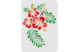 FINGERINSPIRE - Plantilla de flores para plantillas de flores (tamaño Hawaii)