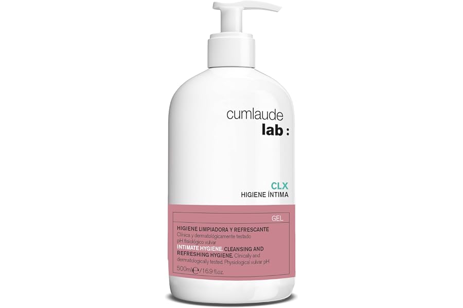 Cumlaude Lab - Higiene Íntima CLX Gel, Gel Limpiador con Clorhexidina, Activo Vegetal y pH Neutro, Aporta una Acción Higieniz