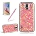 Produktbild Girlyard Silikon Glitzer Hülle für Samsung S5, Luxus Variable Farbe Pailletten Muster Shinning Case Weiche TPU Bling Backcover Ultra Dünn Flexibel Rubber Etui und Anti Rutsch Kratzfeste Schutzhülle für Samsung Galaxy S5/ S5 Neo - Rosa