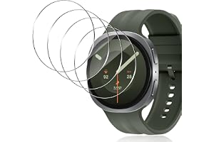 Yenwen Härdat glas för Samsung Galaxy Watch 9 44 mm skärmskydd, 4 st ultra-klar HD-bubbelfilm, anti-repor 9H hårdhet skärmsky