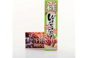 TAKANORI'S S&B Premium Wasabi Paste 43g | Gluten Free | Free Recipe Bundle