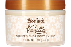 Tree Hut Vanilla Whipped Shea Body Butter 238.1 g with Natural Shea Butter for Nourishing Essential Body Care
