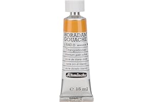 Schmincke - Horadam Gouache, Titangoldocker, 15 ml-Tube, 12 640 006, feinste Gouache, natürliche Deckkraft, höchst pigmentiert, farbintensiv und matt