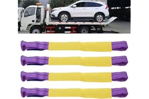 LYRLODY Correas de Sujeción, Cinchas de Amarre Automáticas, 5T, para Transporte de Remolques, 4 Unidades