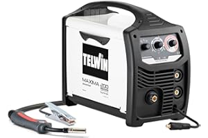Telwin MAXIMA 200 SYNERGIC - Saldatrice inverter a filo, 230V, Nero/Bianco