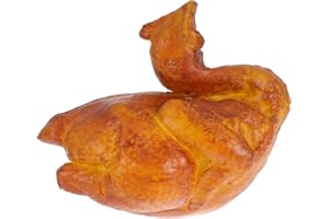 Luxshiny 1Pc Simulazione Pollo Arrosto, Squisito Decorativo Per Casa, Giardino, Ufficio, 20x16x13cm, Pu, Marrone