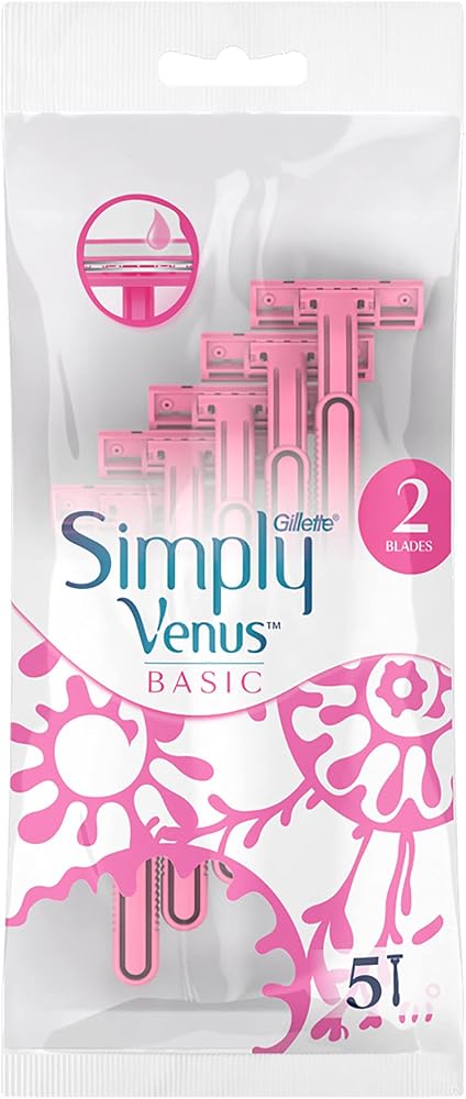 Gillette Venus Simply Venus 2 Basic Kullan At Kadın Tıraş Bıçağı 5 Adet