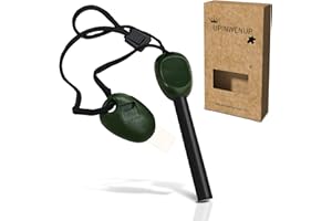 UPINWENUP 1 Pcs Fire Starter Kit Flint and Steel Survival Fire Steel Outdoor Emergency Survival Tool for Travelling Camping Hiking