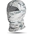 KASTWAVE Cycling Face Mask, Motorcycle Cycling Ski Mask, UV Protection Helmet Liner Windproof Outdoor Headwear Men Women, Sunscreen, Dustproof, Comfortable, Skin-Friendly and Breathable (Snowy Camo)