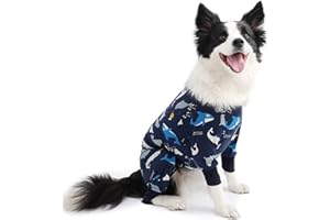 FEimaX Traje de Recuperación para Perros Después de la Cirugía, Body Postoperatorio para Perro Grande Mediano, Protector de Heridas Abdominales para Perros Hembras y Machos