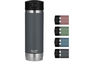 Campo Libre.® Anto I Kaffeebecher to go thermo I Thermobecher 450ml I 100% auslaufsichere Travel Mug mit One-Touch-Verschluss I Premium Coffee to go becher I Doppelwandig, hält mind. 5h heiß…
