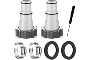 SUNSHINE SMILE Pool Bodensauger,Poolsauger Schwimmbad,ool,Pool Adapter 32 auf 38,Adapter für Intex Pool,Pool Schlauch Adapter Set,Pool Zubehör Schlauchtülle,Pumpen Pool Zubehör