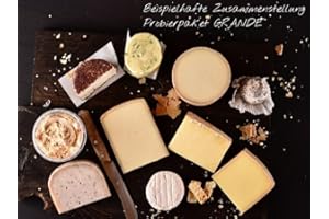 ‎FEINER KÄSE HEMMEN Käseplatte 'Probierpaket Überraschungsauswahl' | GRANDE 9-12 Sorten Käse = 1500g | Grußkarte GRATIS