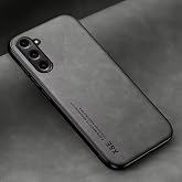 Microcase Samsung Galaxy S25 FE Deri Kaplama Kılıf AL4970 (Gri)