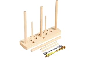 Hamaio Bow Maker, Bogenmacher Für Band - 5-in-1 Schleifen Macher Zur Herstellung Von Holzbögen Für Bandkränze, Geschenkbögen, Corsagen, Partydekorationen