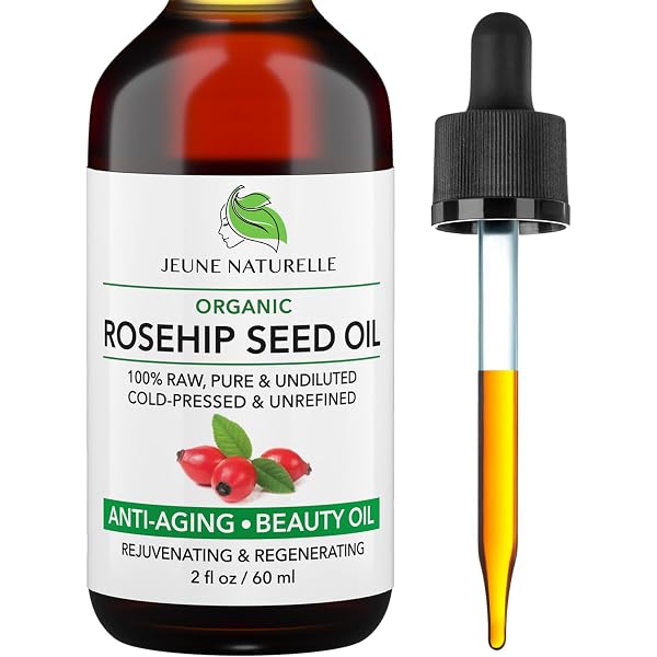 A R B C R N Rosehip Oil For Face,100% Pure Rosehip Seed Oil Cold Pressed Moisturizer For Hair, Skin & Nails 2 Fl.oz