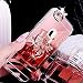 Produktbild Ysimee kompatibel mit iPhone 7 /iPhone 8 Hülle [Ring Holder] - Spiegel Mirror - Bling TPU Silikon Cover mit Ring Ständer TPU Hülle EINWEG Unterstützte Diamant Silikon Weiche Handyhülle, Rose Gold -b
