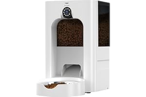 REBONGKI Automatic Cat Feeder with Timer Feeding Bowl with Automatic Feeder