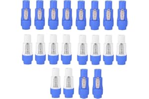 Kopinma 20 Pcs NAC3FCA NAC3FCB Powercon Connector, Speakon Neutrik Powercon Mâle de 3 20 A 250 V Adapter Connecteur de fiche d'alimentation, Prise Speakon Connecteurs