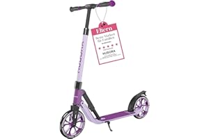 ‎HUDORA HUDORA BigWheel® 205 Advanced Scooter - Komfortabler Aluminium-Roller für bis zu 100kg - Höhenverstellbarer & zusammenklappbarer Tretroller - Kick-Scooter für Kinder/Jugendliche & Erwachsene