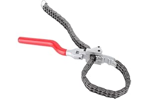 LONGZHOU Chiave a catena con filtro d'olio, 13,8 cm, impugnatura lunga, strumento ergonomico per riparazione auto