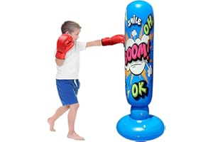 Sgizoku Standboxsäcke Sandsäcke Aufblasbare Sandsäcke Freistehende Sandsäcke Geeignet für Kinder Jugendliche Erwachsene