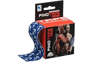 PINOTAPE Pro Sport - taśma kinezjologiczna 5 cm x 5 m - szczególnie przyjazna dla skóry (kotwica)